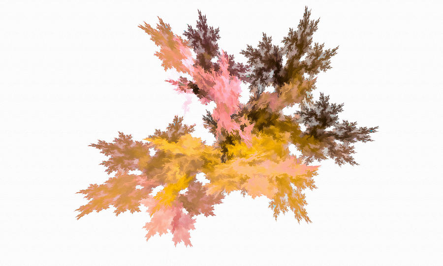 Abstract Leaf Autum Digital Art by Don Northup