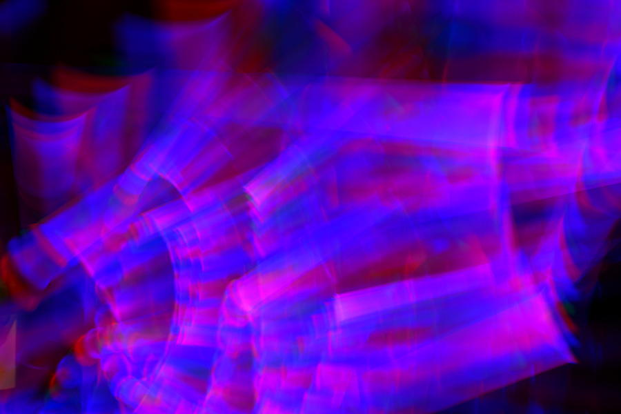 Abstract Light Painting In Vivid Colors Photograph