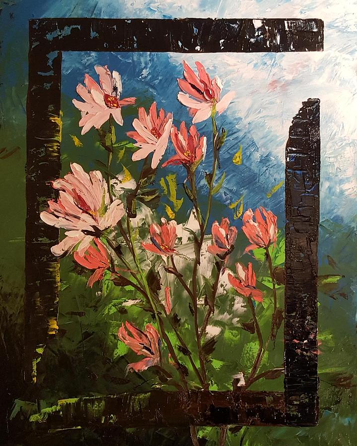 Abstract Magnolia Branch                     36 Painting by Cheryl Nancy Ann Gordon