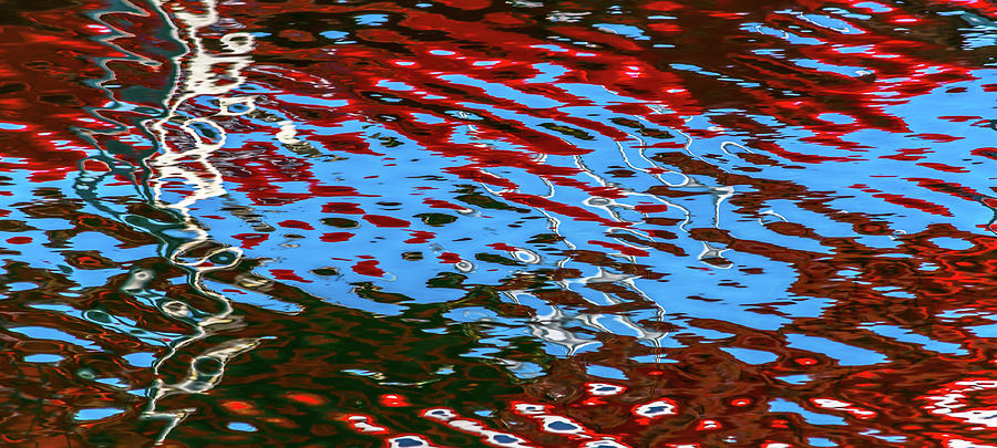 Abstract Marina Reflections Photograph