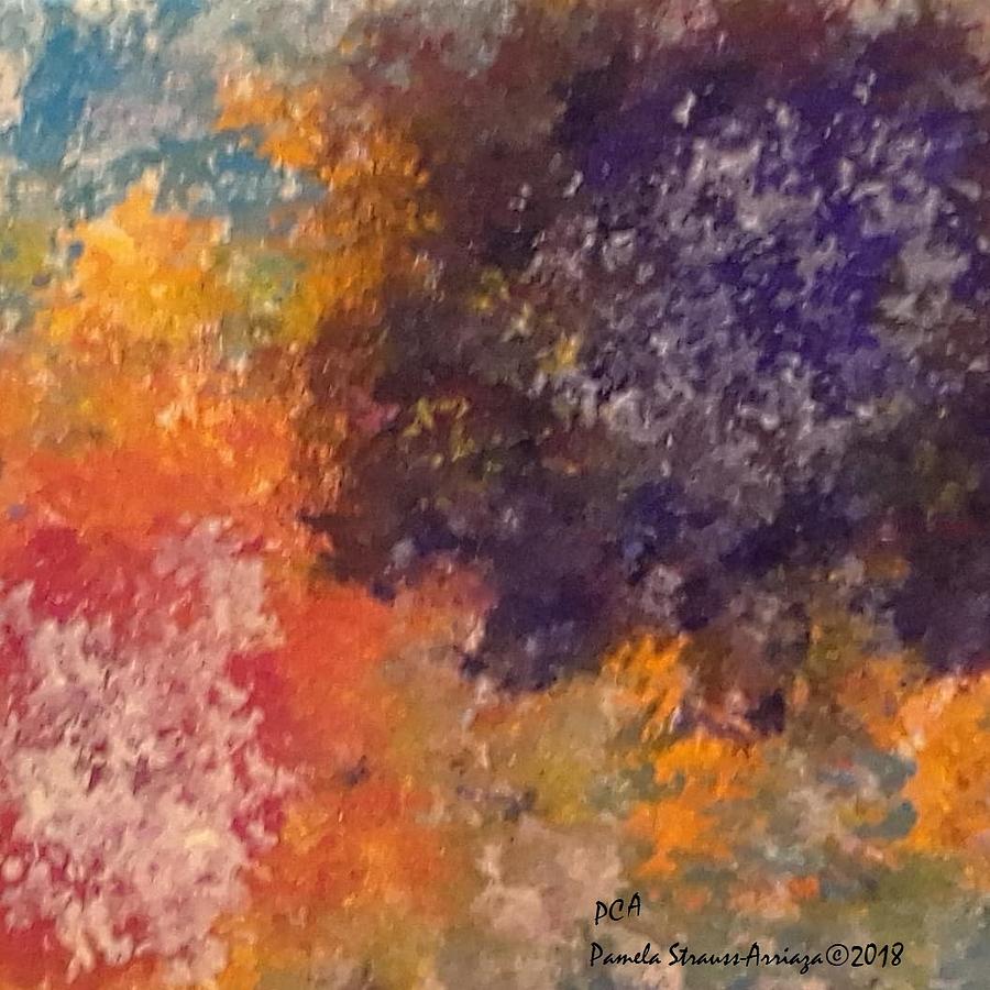 Abstract Mini #3 Painting by Pamela Strauss-Arriaza