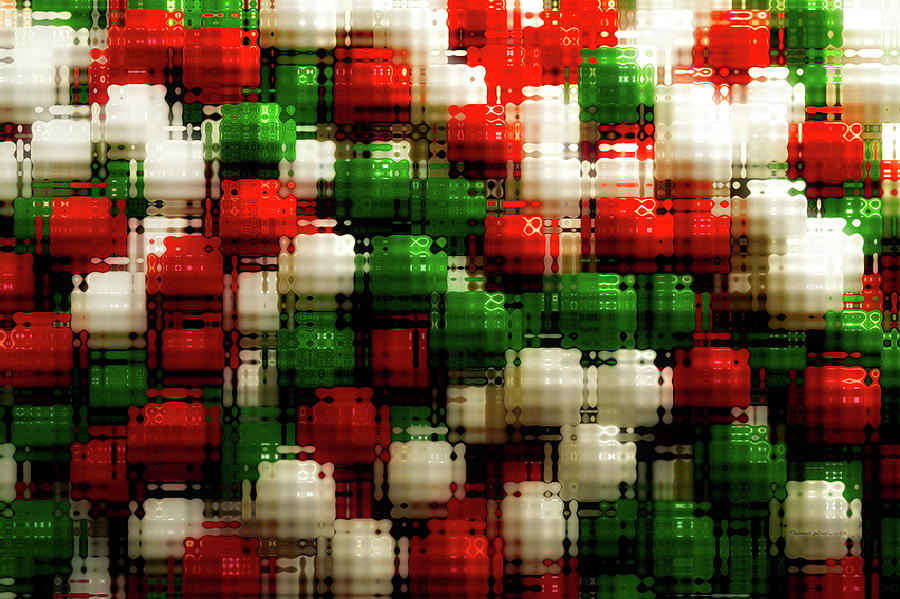Abstract Mint Candy Balls Holiday Colors 04 Photograph by Thomas Woolworth