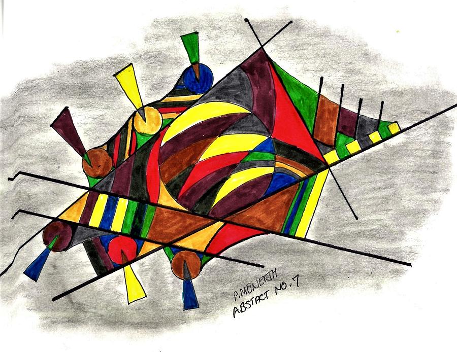 Abstract No. 7 Drawing by Paul Meinerth