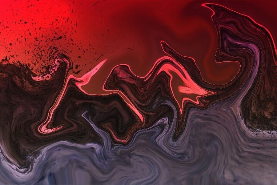 Abstract Of Waves Digital Art