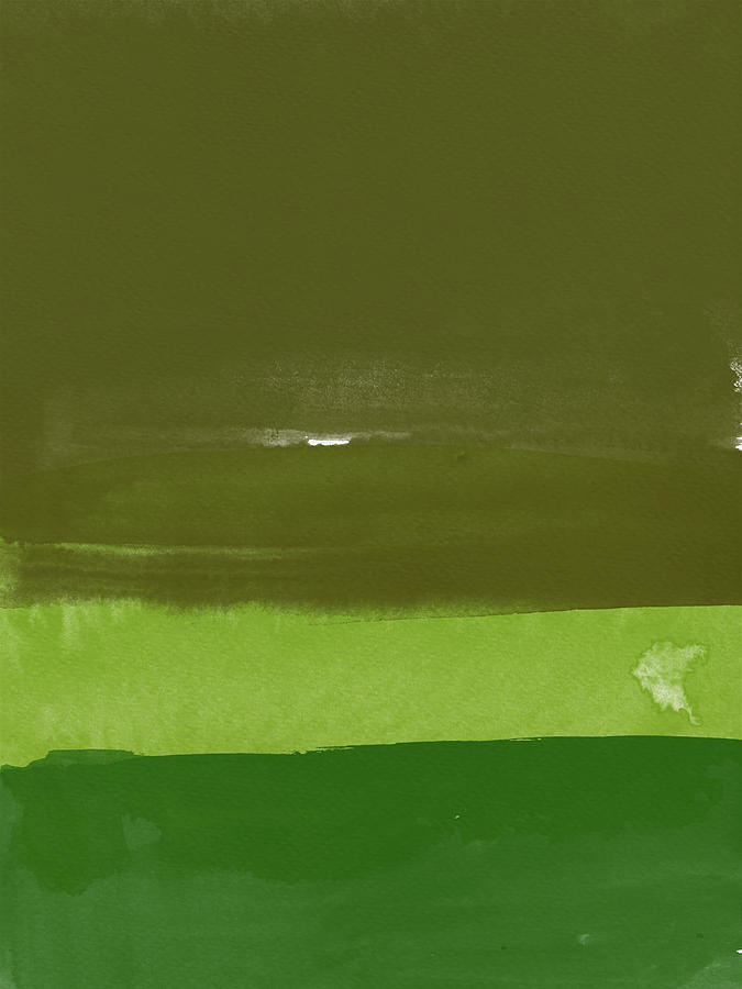 olive green abstract painting