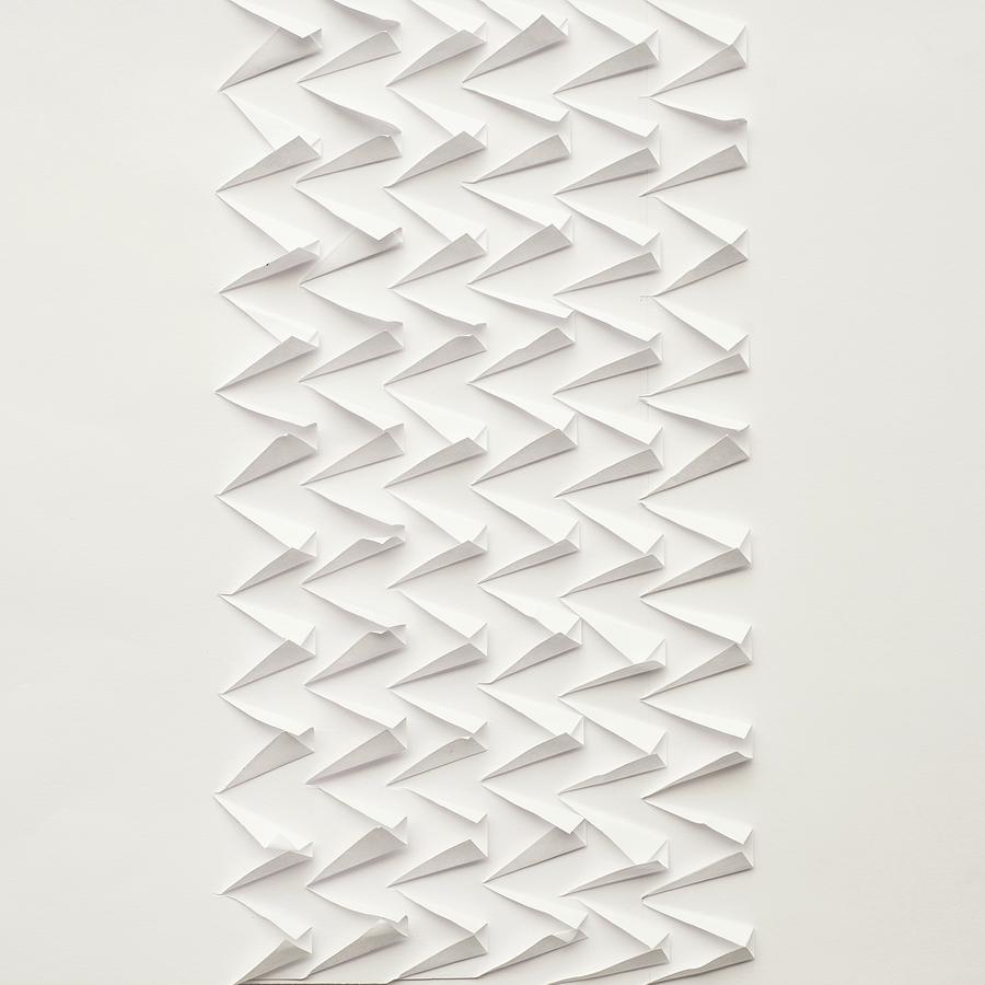 Abstract Paper Design In White Photograph by Michael Adendorff