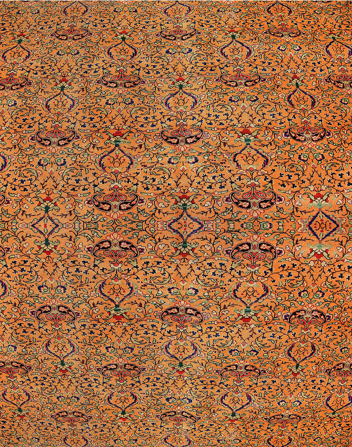 Abstract patterns based on Finely woven silk carpets Photograph by Steve Estvanik