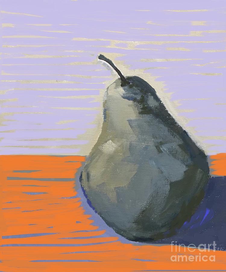 Abstract Pear Painting by Vesna Antic
