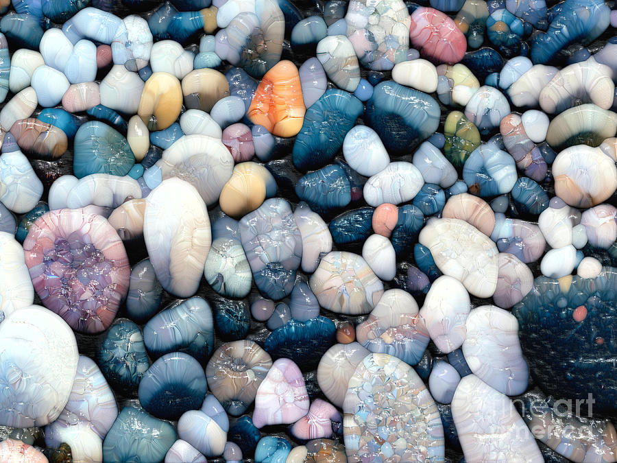 Abstract Pebbles Digital Art by Phil Perkins