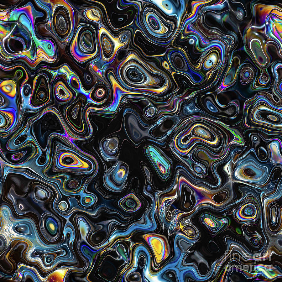 Abstract Psychedelic Pattern Digital Art by Phil Perkins