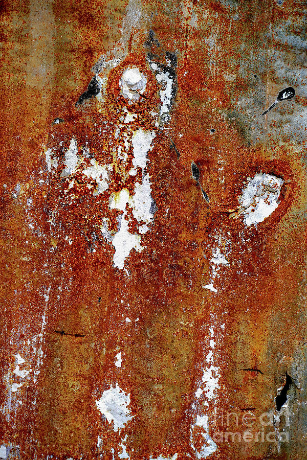 Abstract Red Rust J1 Photograph