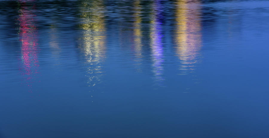 Abstract Reflections at Blue Hour Photograph by Liz Albro