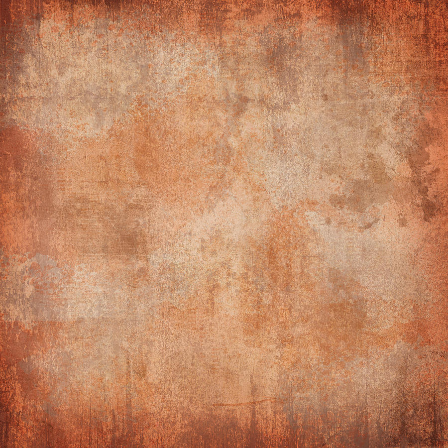 Abstract Rust Grunge Distressed Orange Texture Digital Art By Printable Pretty