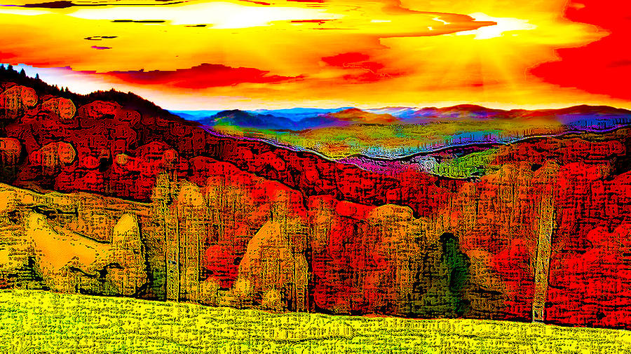Abstract Scenic 2 Digital Art by Bruce IORIO