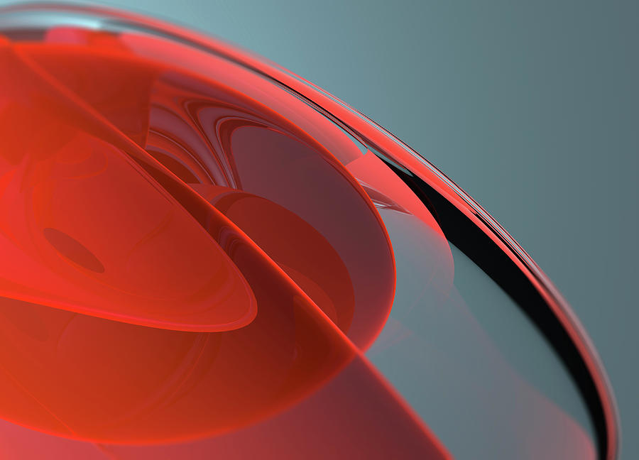 Abstract Smooth Shiny Orange Curves Photograph by Ikon Images