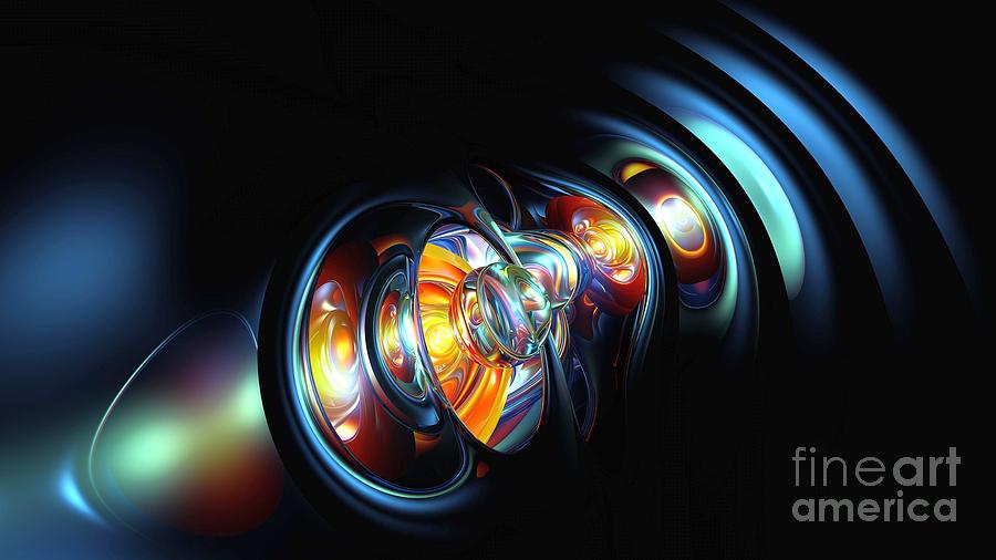 Abstract Spheres And Gravitational Waves 3d Ultra Hd Digital Art