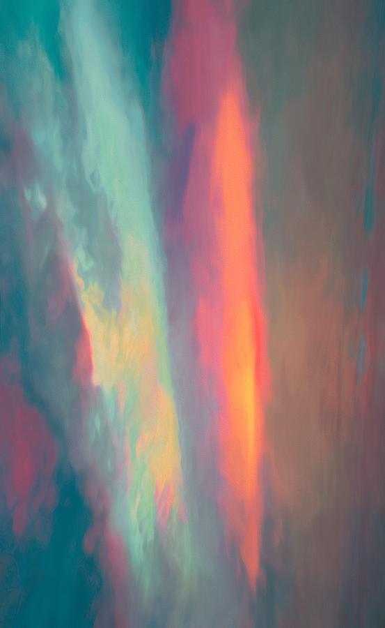 Abstract sunset #painting #vibrant Photograph by Andrea Anderegg