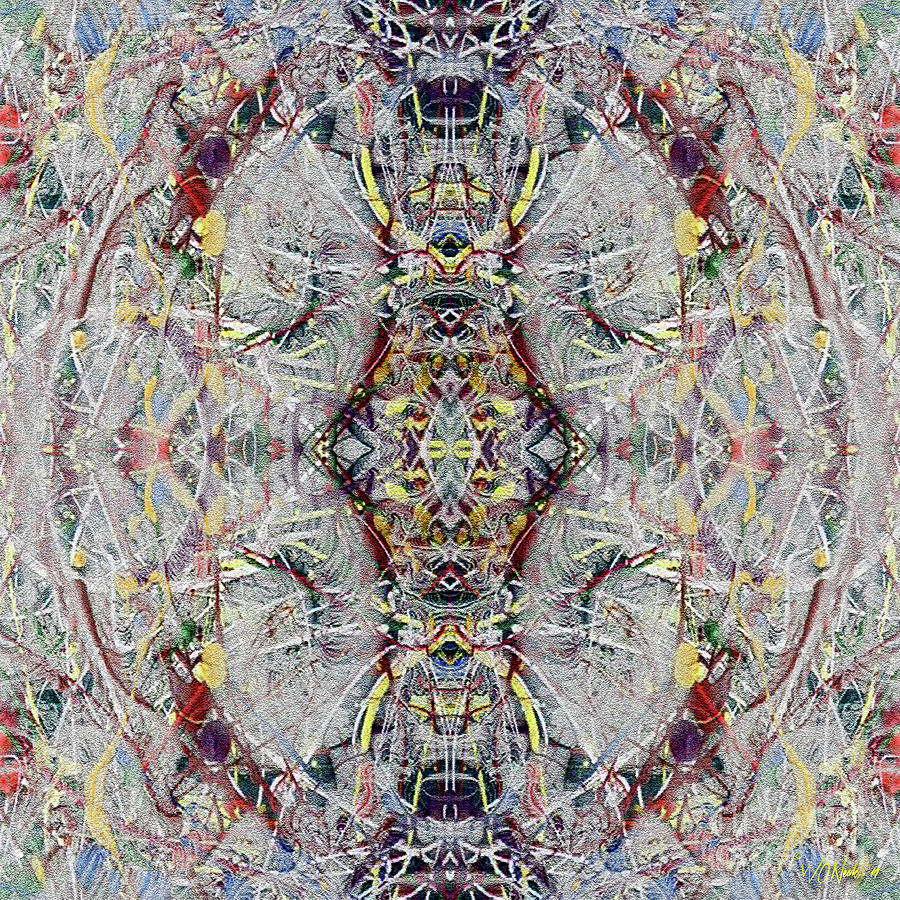 Abstract Digital Art - Abstract Symmetry 1 by Walter Neal