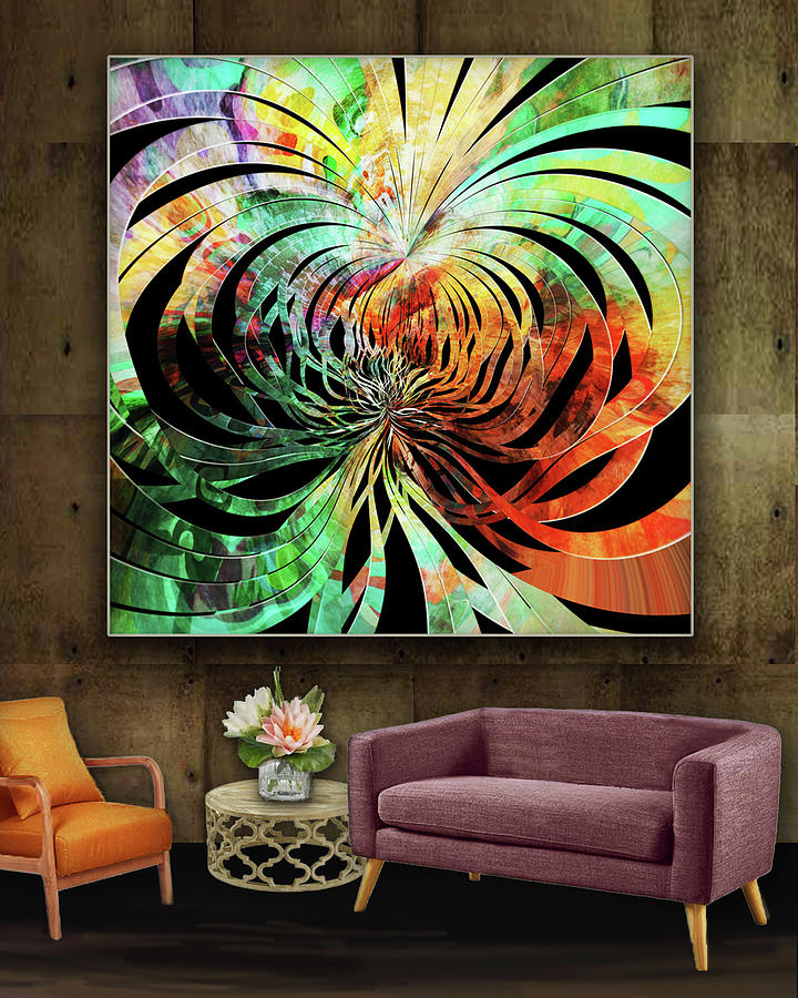 Abstract Umbrellas--Artwork in Situ Digital Art by Grace Iradian - Fine ...