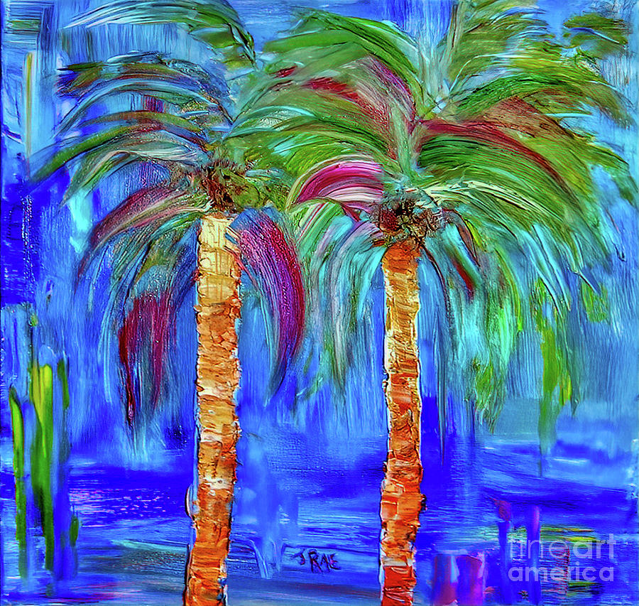 Abstract Venice Palms Painting by Janice Pariza