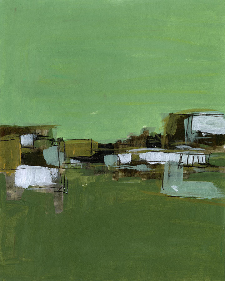 Abstract Village I Painting by Melissa Wang