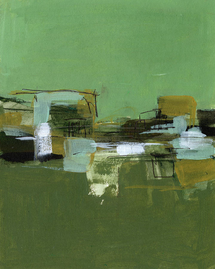 Abstract Village II Painting by Melissa Wang