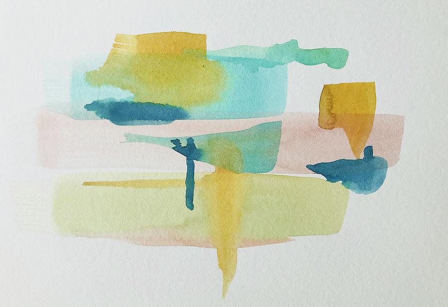 Abstract water colors Painting by Luisa Millicent - Pixels