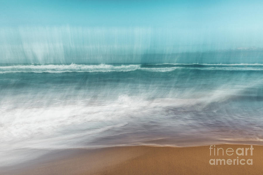 Abstract wave breaks Photograph by Hanna Tor
