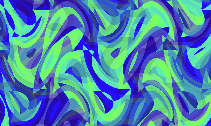 Abstract Waves Painting 001419 Digital Art