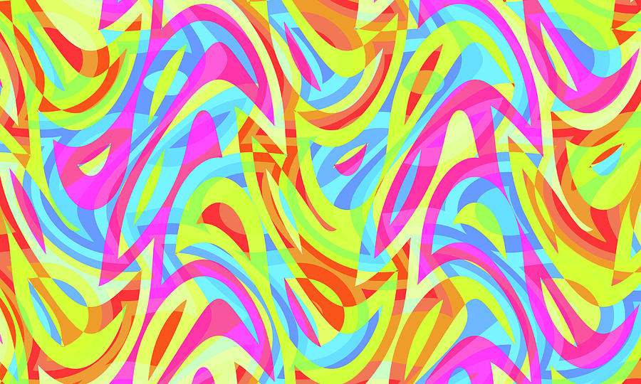 Abstract Waves Painting 001446 Digital Art