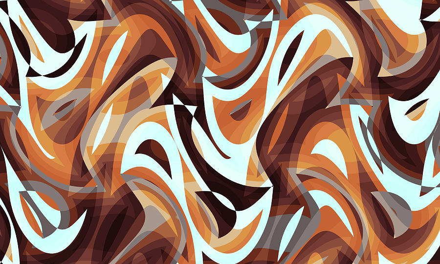 Abstract Waves Painting 001704 Digital Art