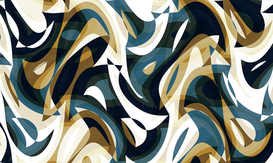 Abstract Waves Painting 001870 Digital Art