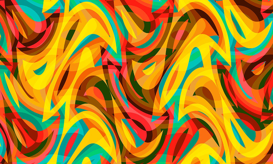 Abstract Waves Painting 002057 Digital Art