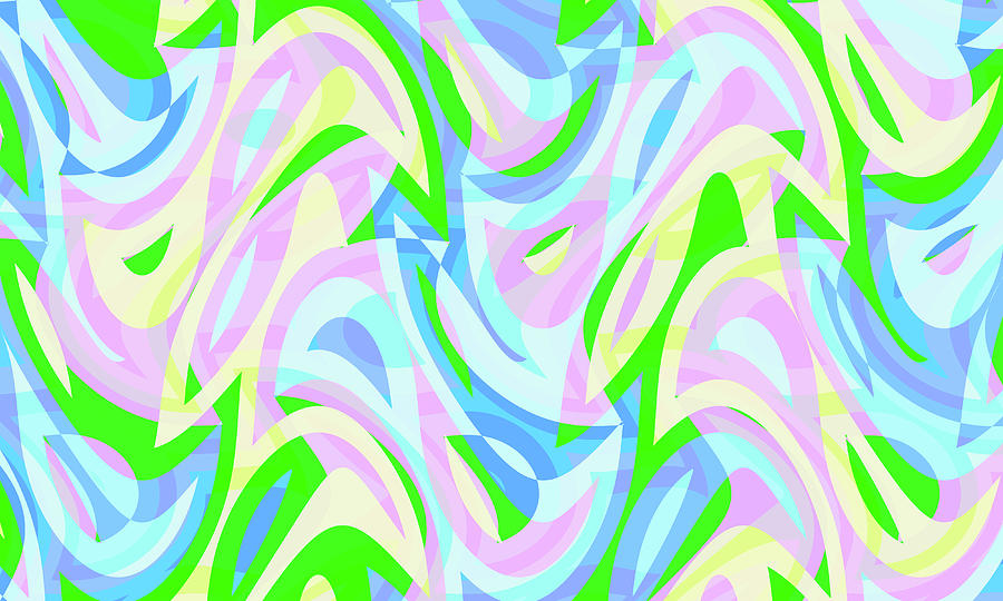 Abstract Waves Painting 002329 Digital Art