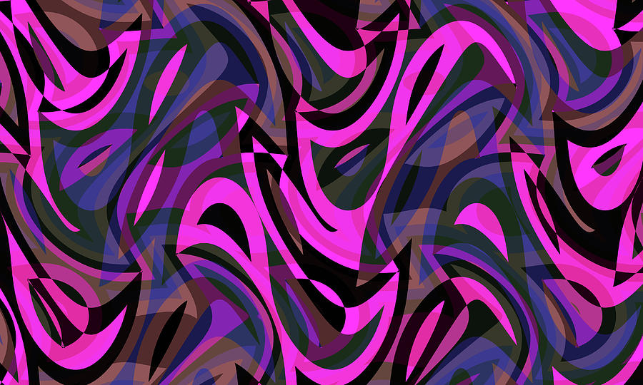 Abstract Waves Painting 002370 Digital Art