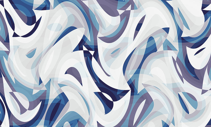 Abstract Waves Painting 00247 Digital Art