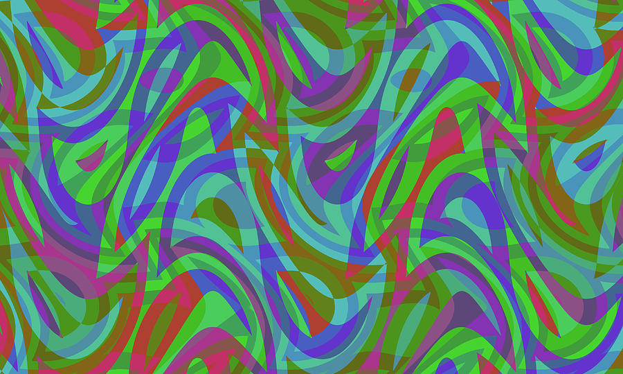 Abstract Waves Painting 002684 Digital Art