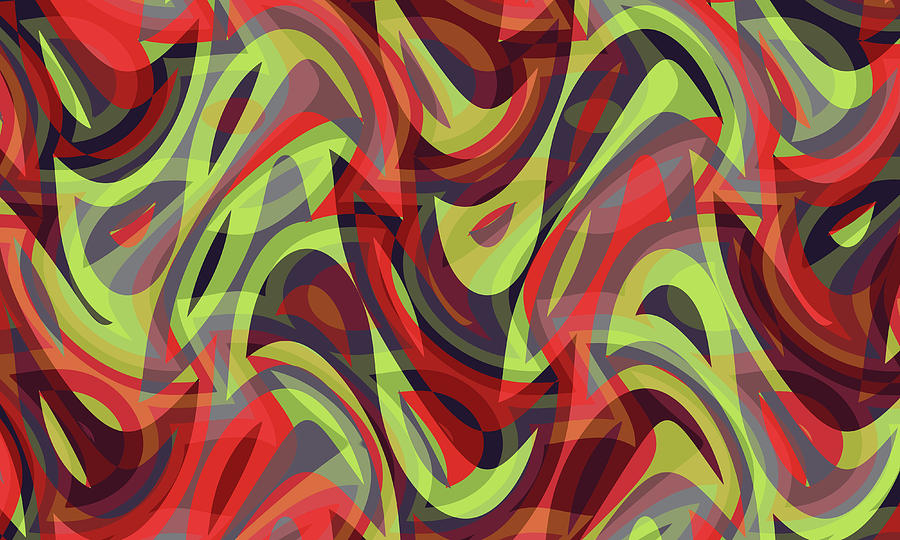 Abstract Waves Painting 002942 Digital Art