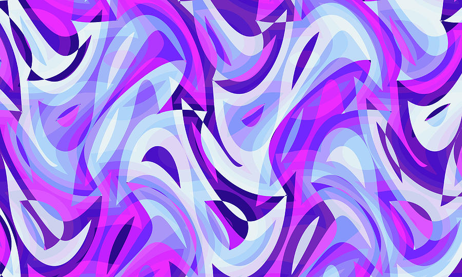 Abstract Waves Painting 003284 Digital Art