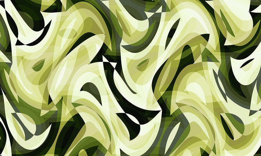 Abstract Waves Painting 003350 Digital Art