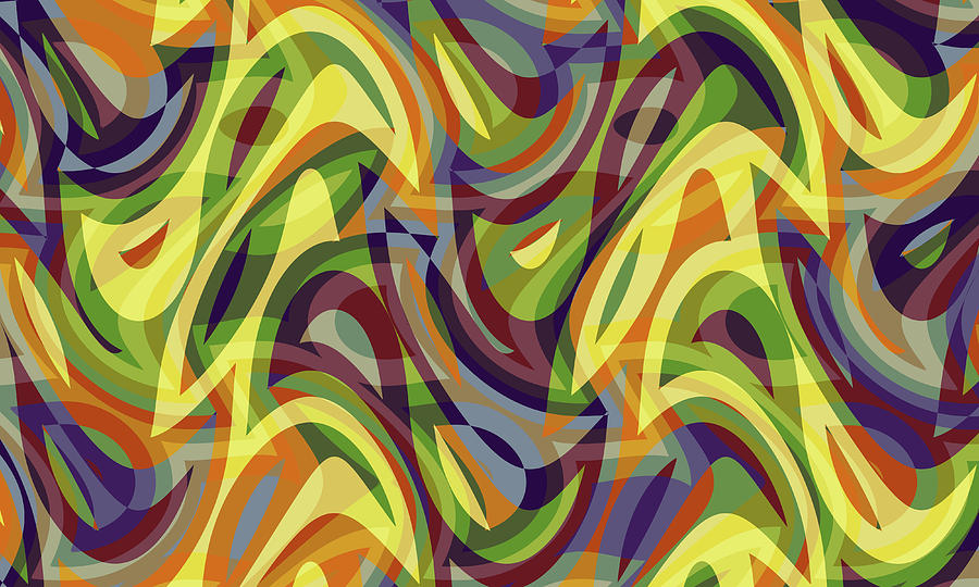 Abstract Waves Painting 003357 Digital Art By Carstoon Concept 