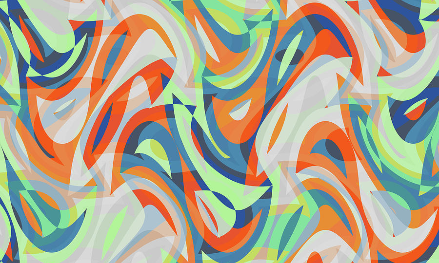 Abstract Waves Painting 003424 Digital Art