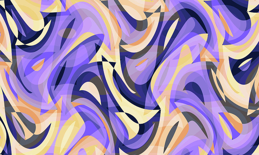 Abstract Waves Painting 004255 Digital Art