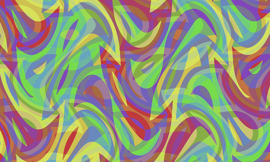 Abstract Waves Painting 004802 Digital Art