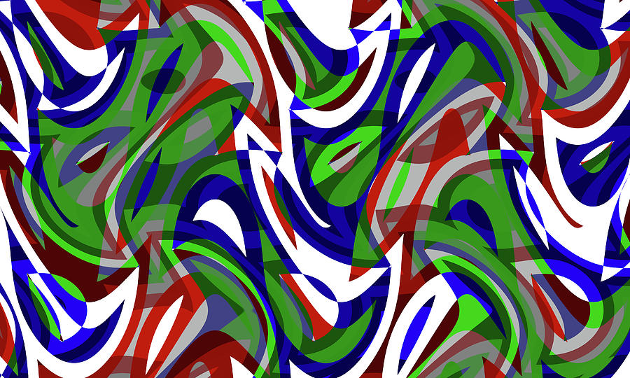Abstract Waves Painting 005126 Digital Art