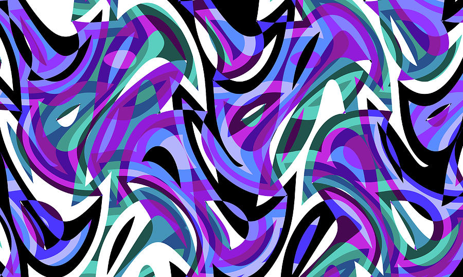 Abstract Waves Painting 005127 Digital Art