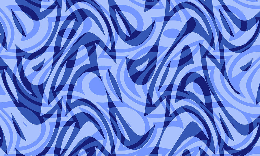 Abstract Waves Painting 005194 Digital Art