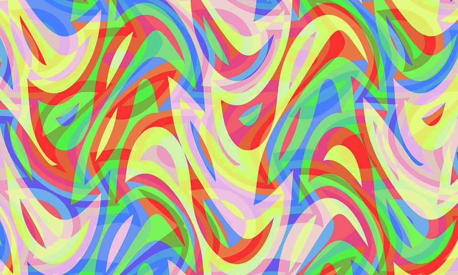 Abstract Waves Painting 006272 Digital Art