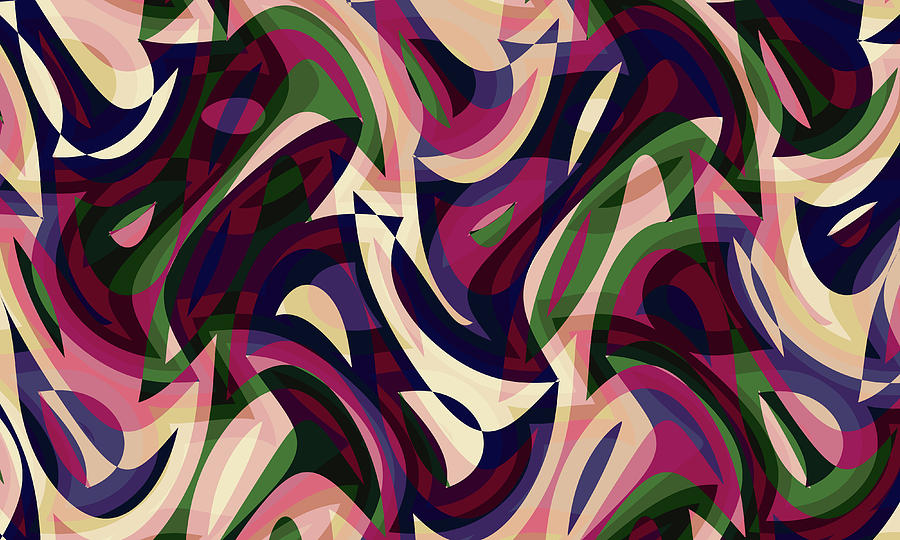 Abstract Waves Painting 006436 Digital Art