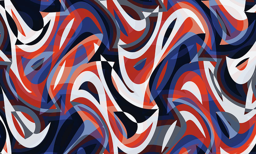Abstract Waves Painting 006699 Digital Art